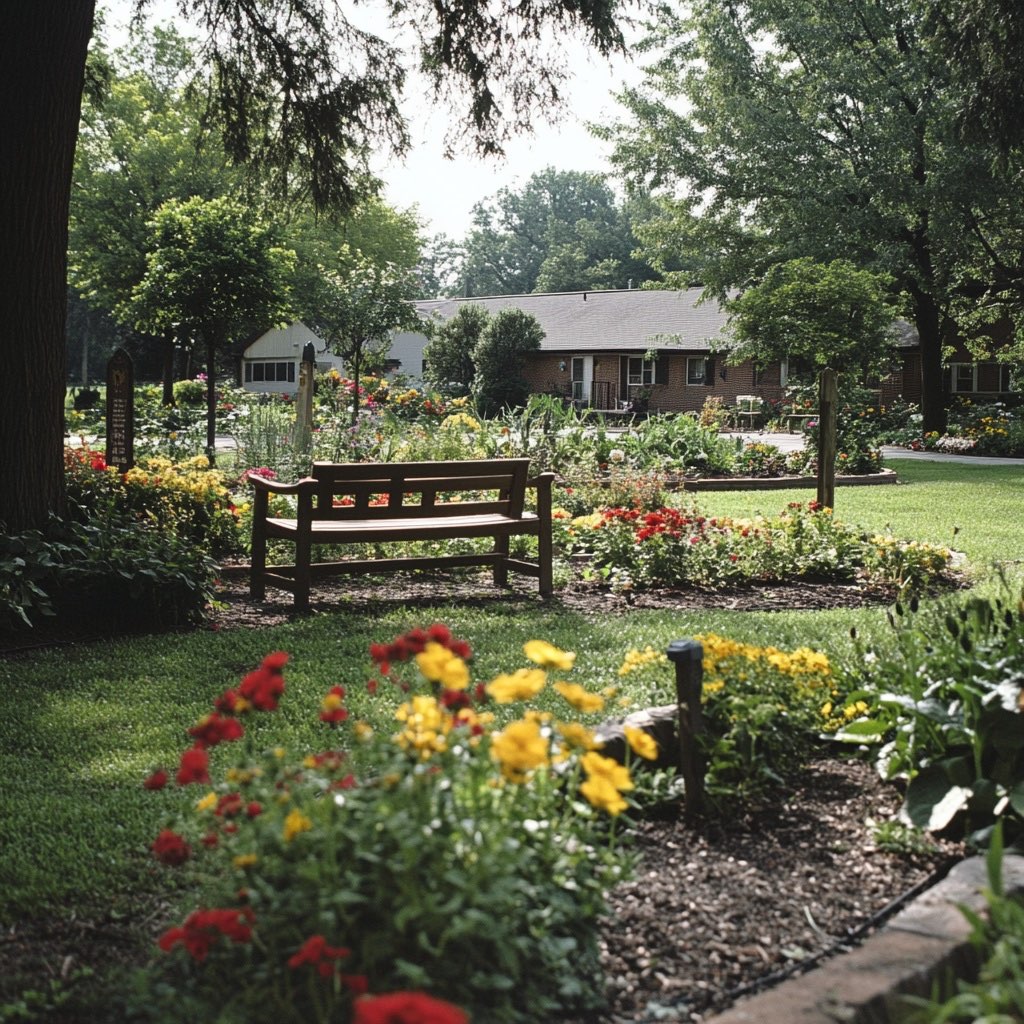 Beautiful home garden maintained by professionals